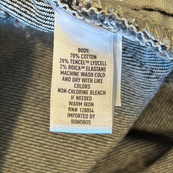 Bonobos Men's Slim Gray Acid Wash Jeans Size 31x30 - Picture 8 of 9